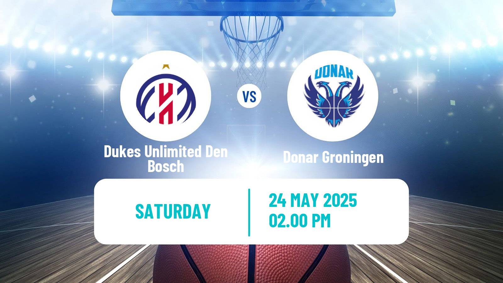 Basketball Dutch DBL Dukes Unlimited Den Bosch - Donar Groningen