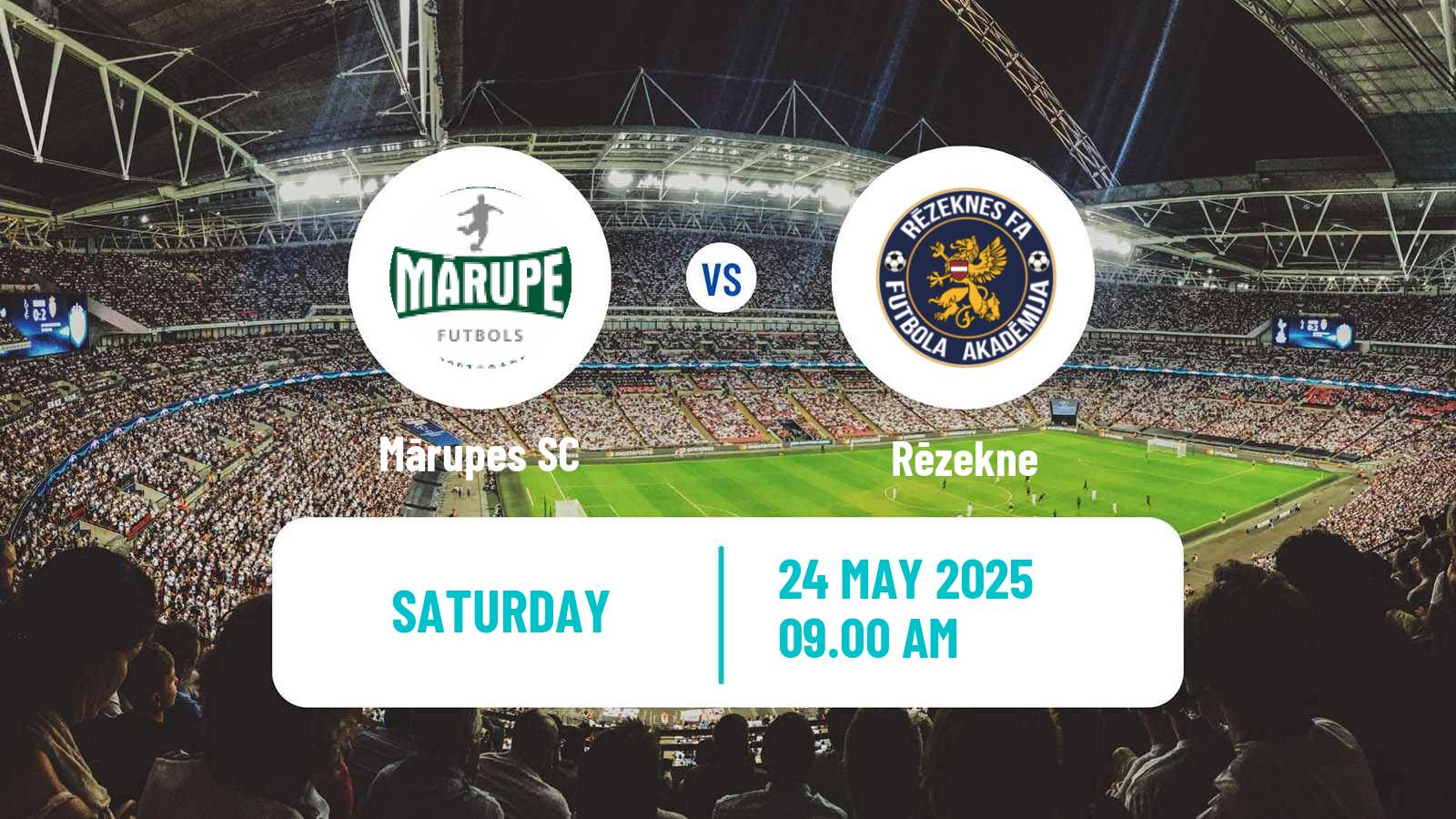 Soccer Latvian 1 Liga Mārupe - Rēzekne