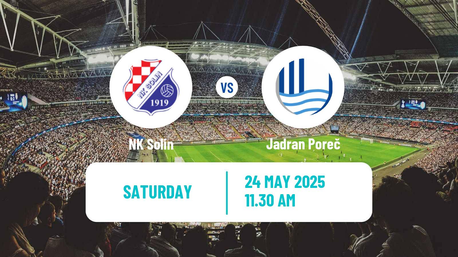 Soccer Croatian Druga NL Solin - Jadran Poreč