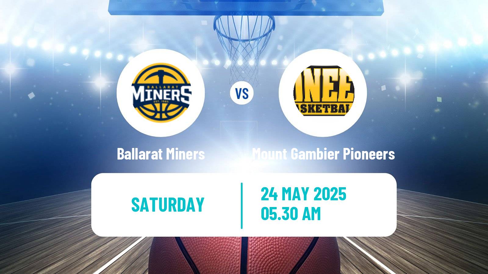 Basketball Australian NBL1 South Ballarat Miners - Mount Gambier Pioneers