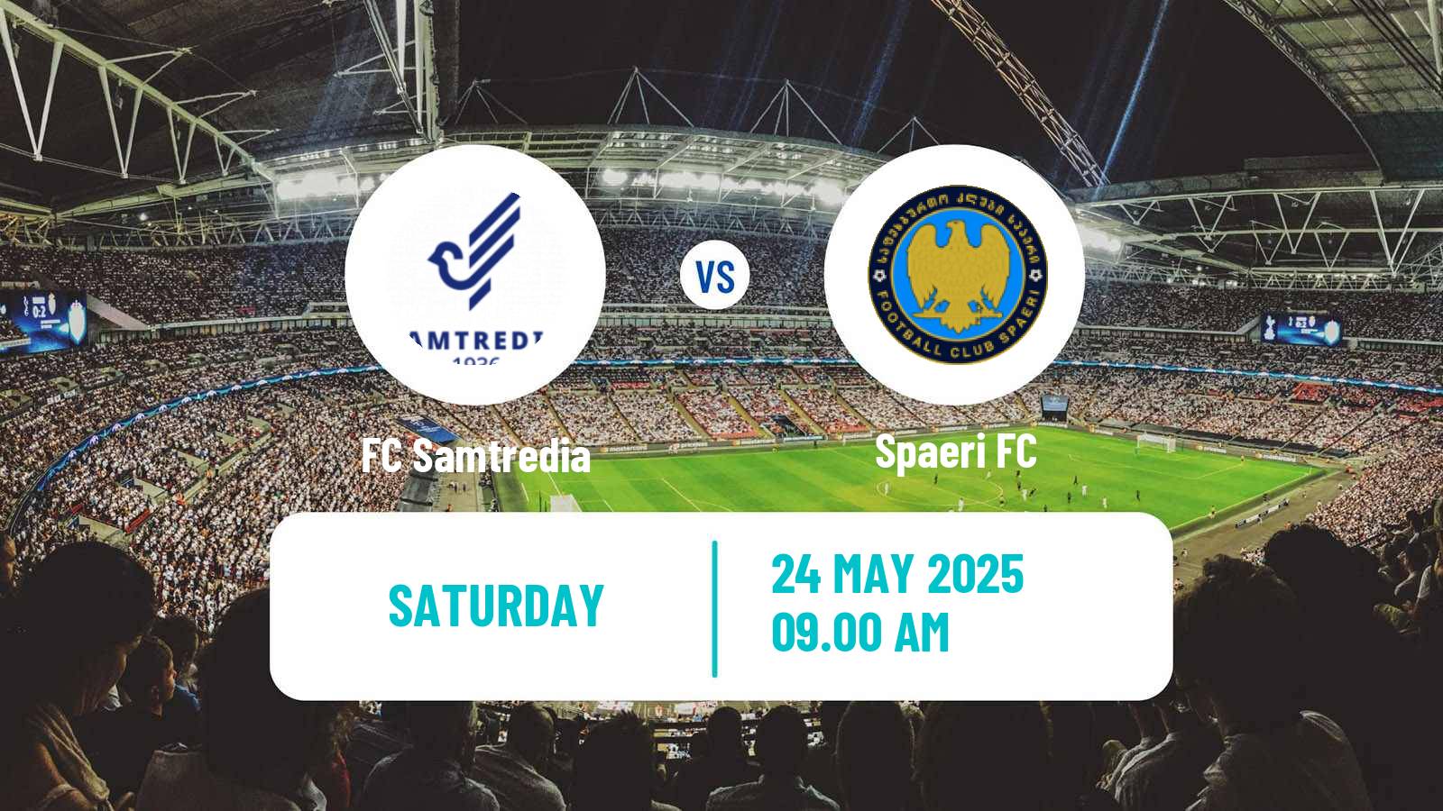 Soccer Georgian Erovnuli Liga 2 Samtredia - Spaeri