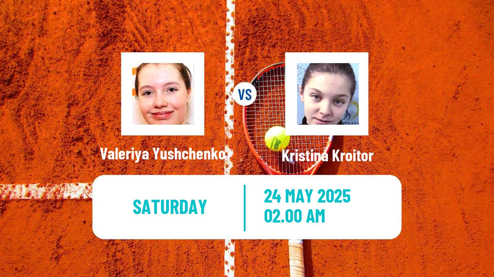 Tennis ITF W15 Tsaghkadzor 2 Women Valeriya Yushchenko - Kristina Kroitor