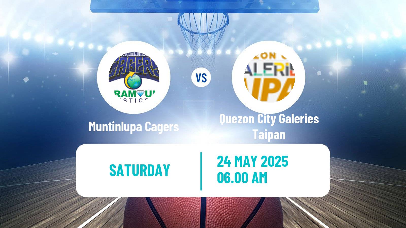 Basketball Philippines MBPL  Muntinlupa Cagers - Quezon City Galeries Taipan