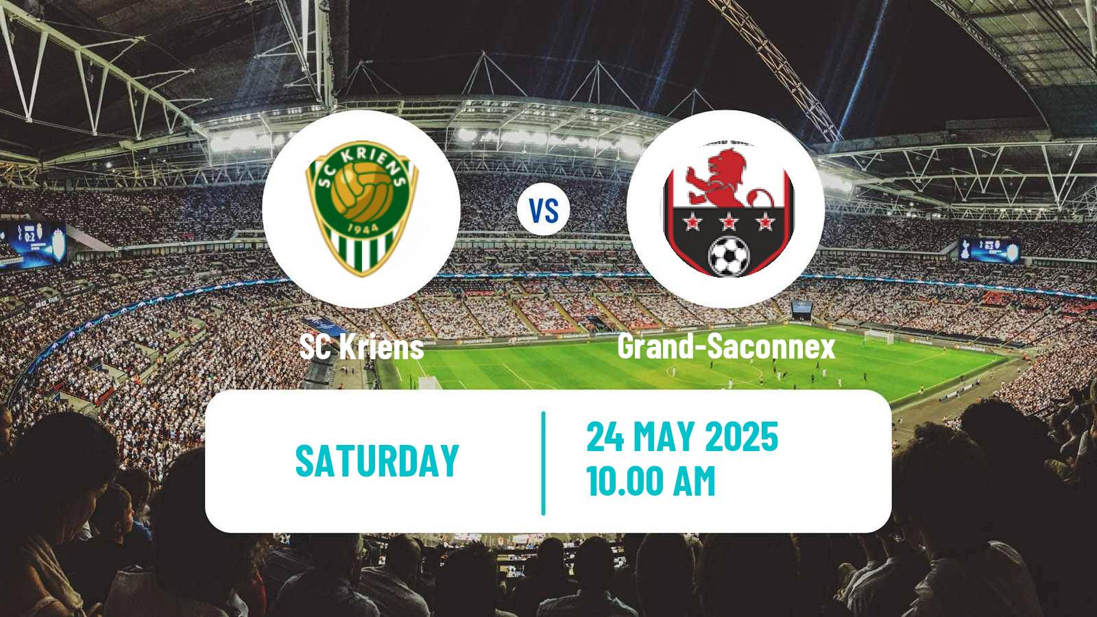 Soccer Swiss Promotion League Kriens - Grand-Saconnex