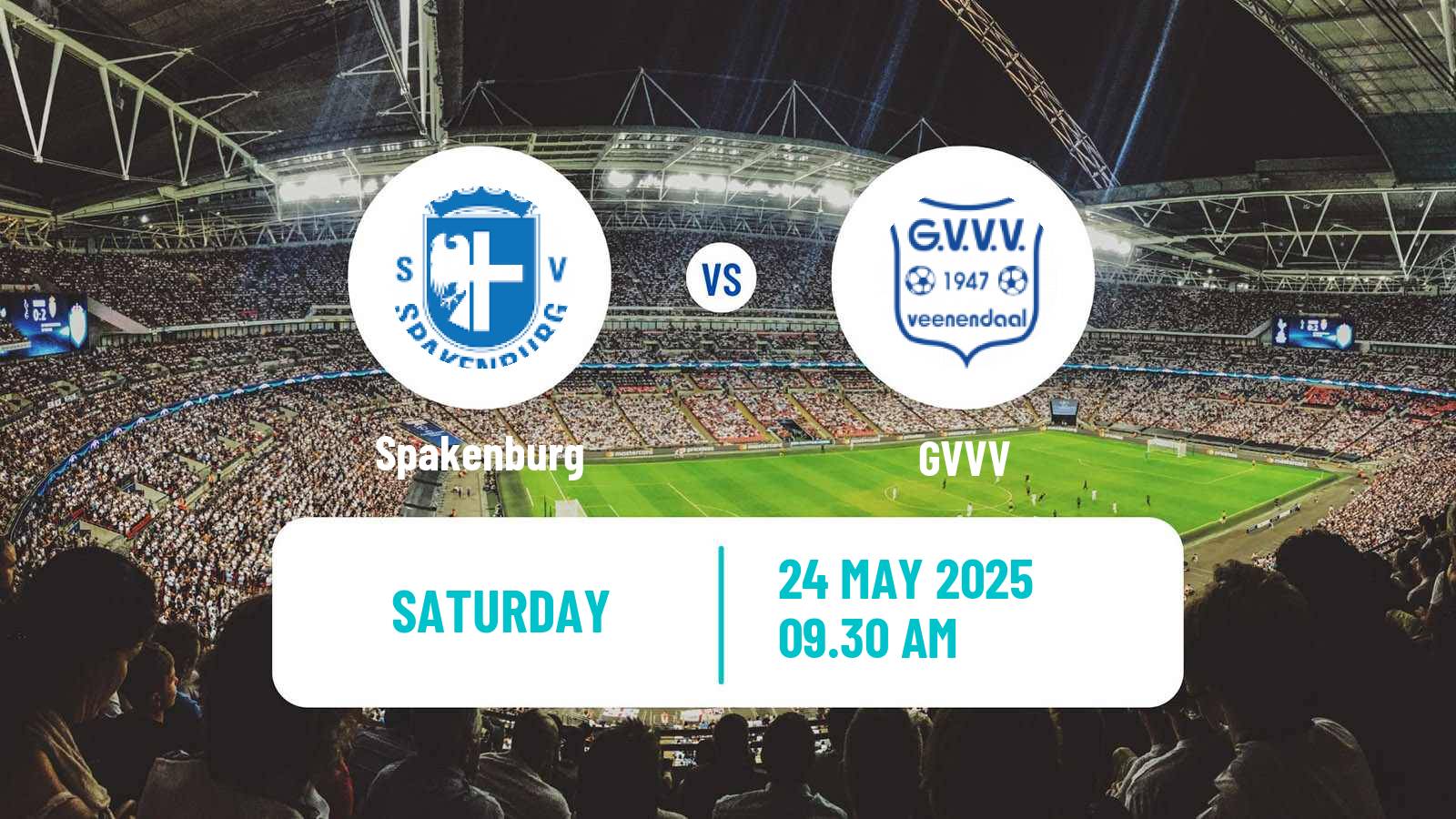 Soccer Dutch Tweede Divisie Spakenburg - GVVV