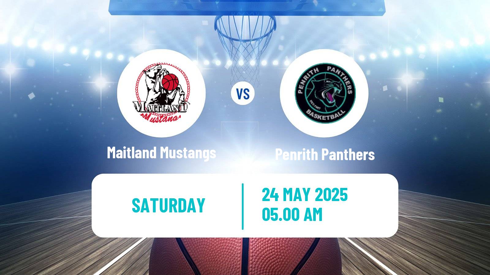 Basketball Australian NBL1 East Maitland Mustangs - Penrith Panthers