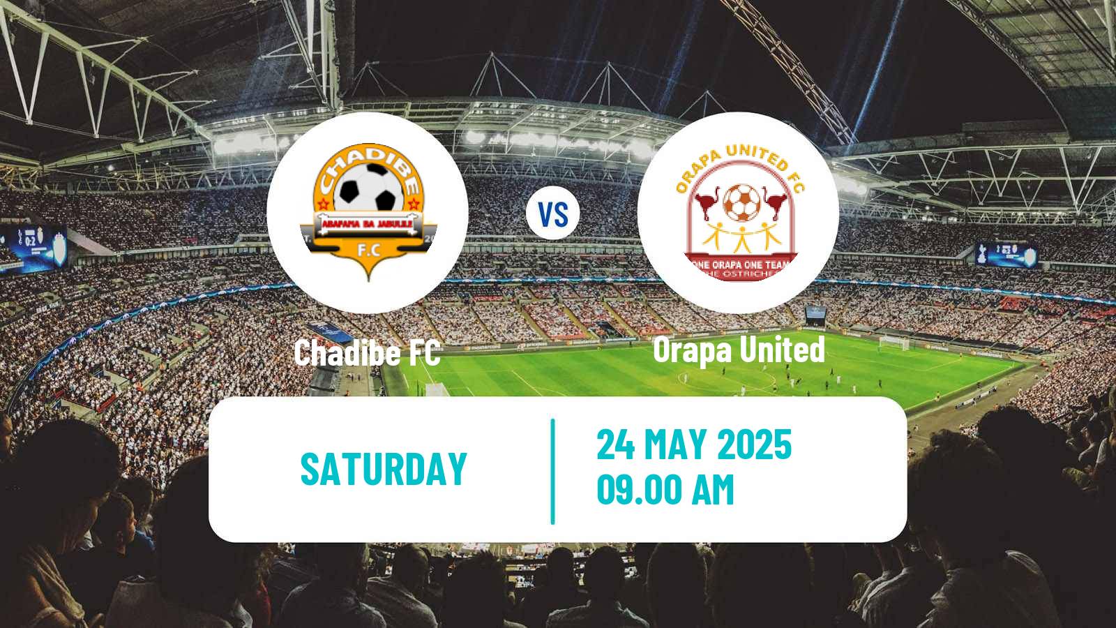 Soccer Botswana Premier League Chadibe - Orapa United