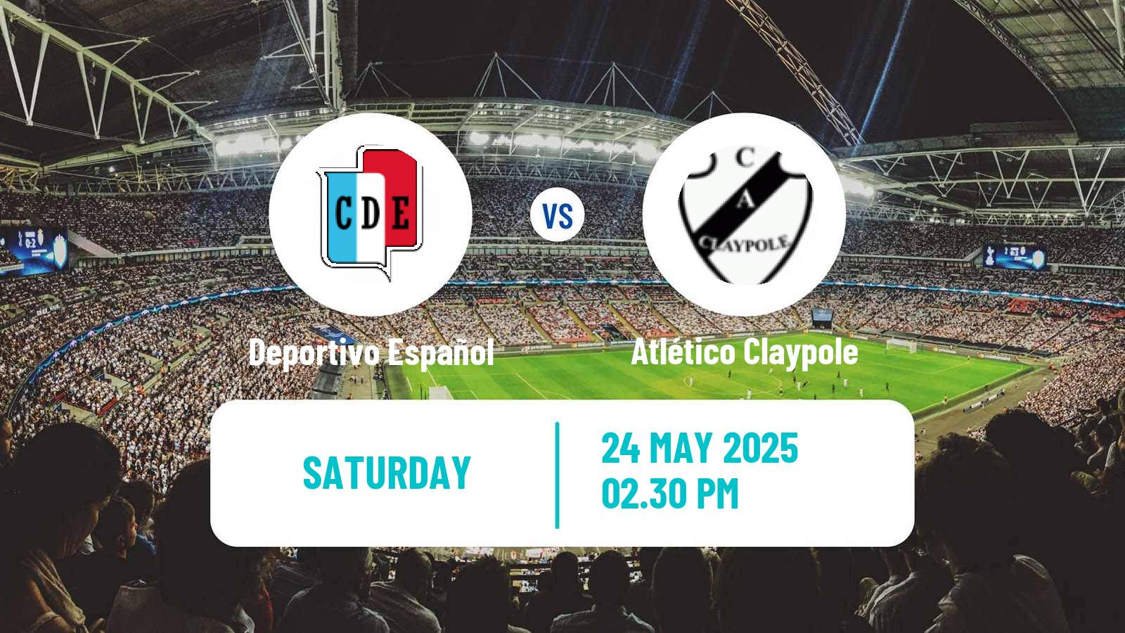 Soccer Argentinian Primera C Deportivo Español - Atlético Claypole
