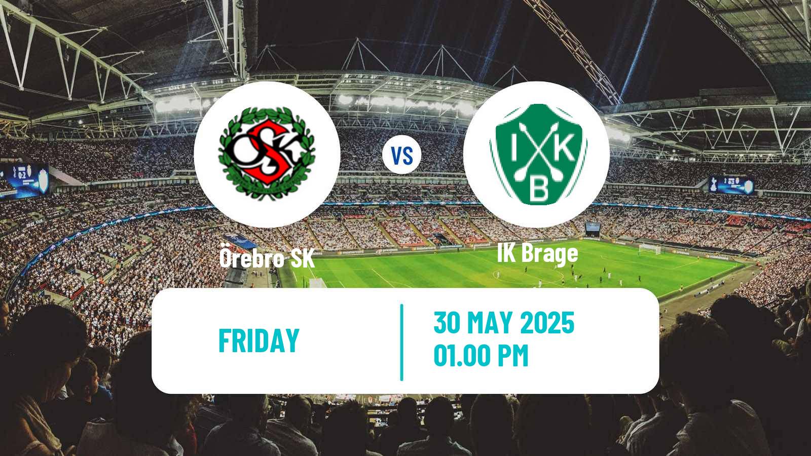 Soccer Swedish Superettan Örebro - Brage