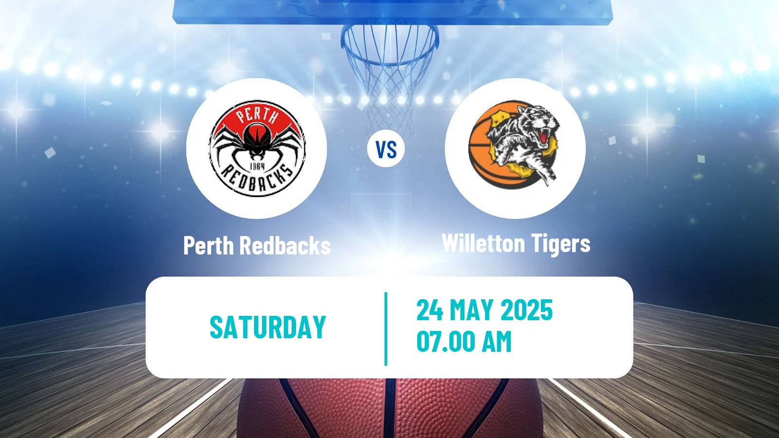 Basketball Australian NBL1 West Perth Redbacks - Willetton Tigers
