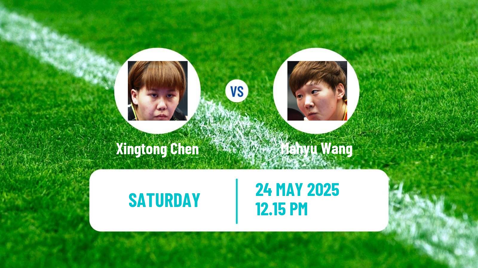 Table tennis World Championships Women Xingtong Chen - Manyu Wang