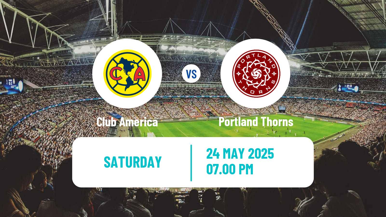 Soccer CONCACAF Champions Cup Women Club America - Portland Thorns