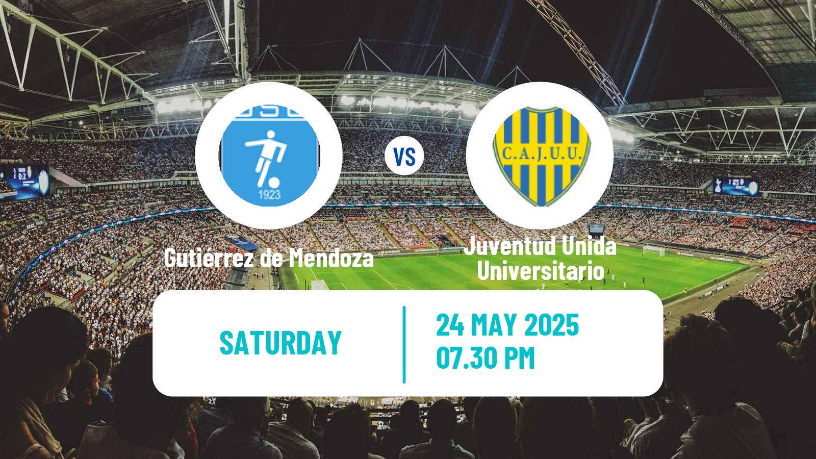 Soccer Argentinian Torneo Federal Gutiérrez de Mendoza - Juventud Unida Universitario