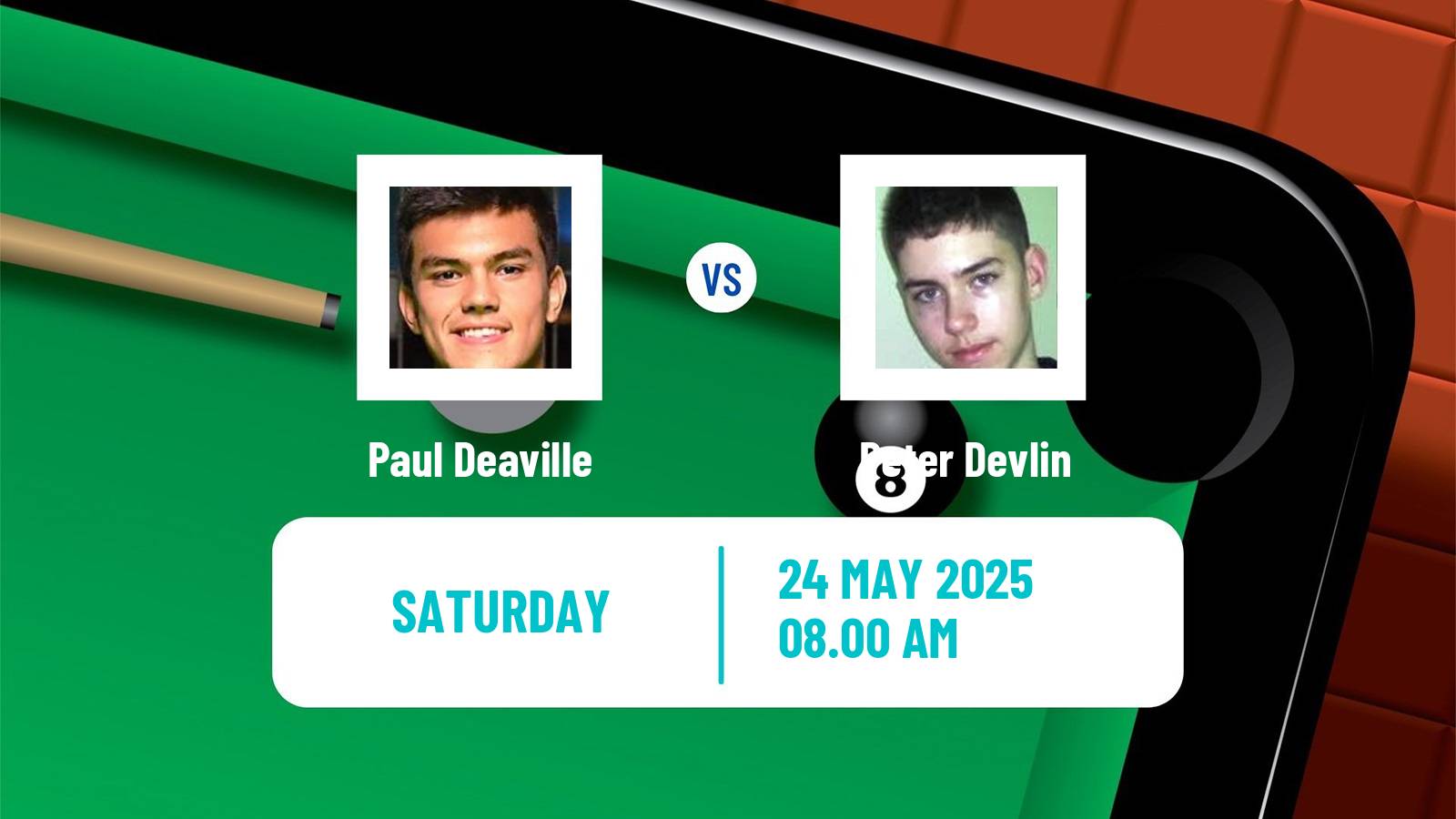 Snooker Qualifying School 1 Paul Deaville - Peter Devlin