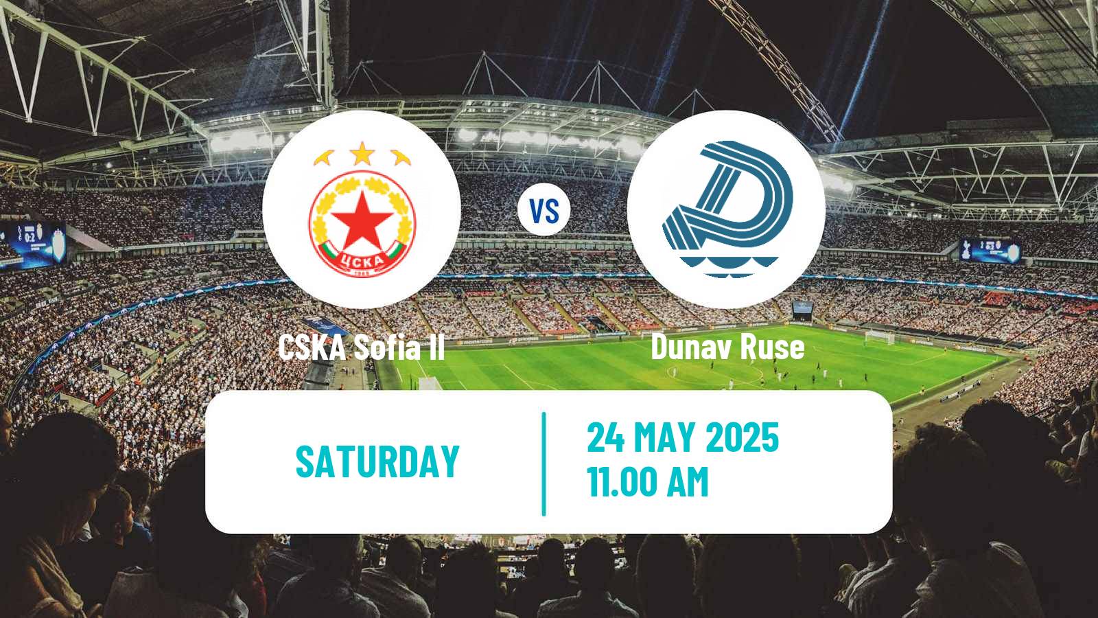 Soccer Bulgarian Vtora Liga CSKA Sofia II - Dunav Ruse
