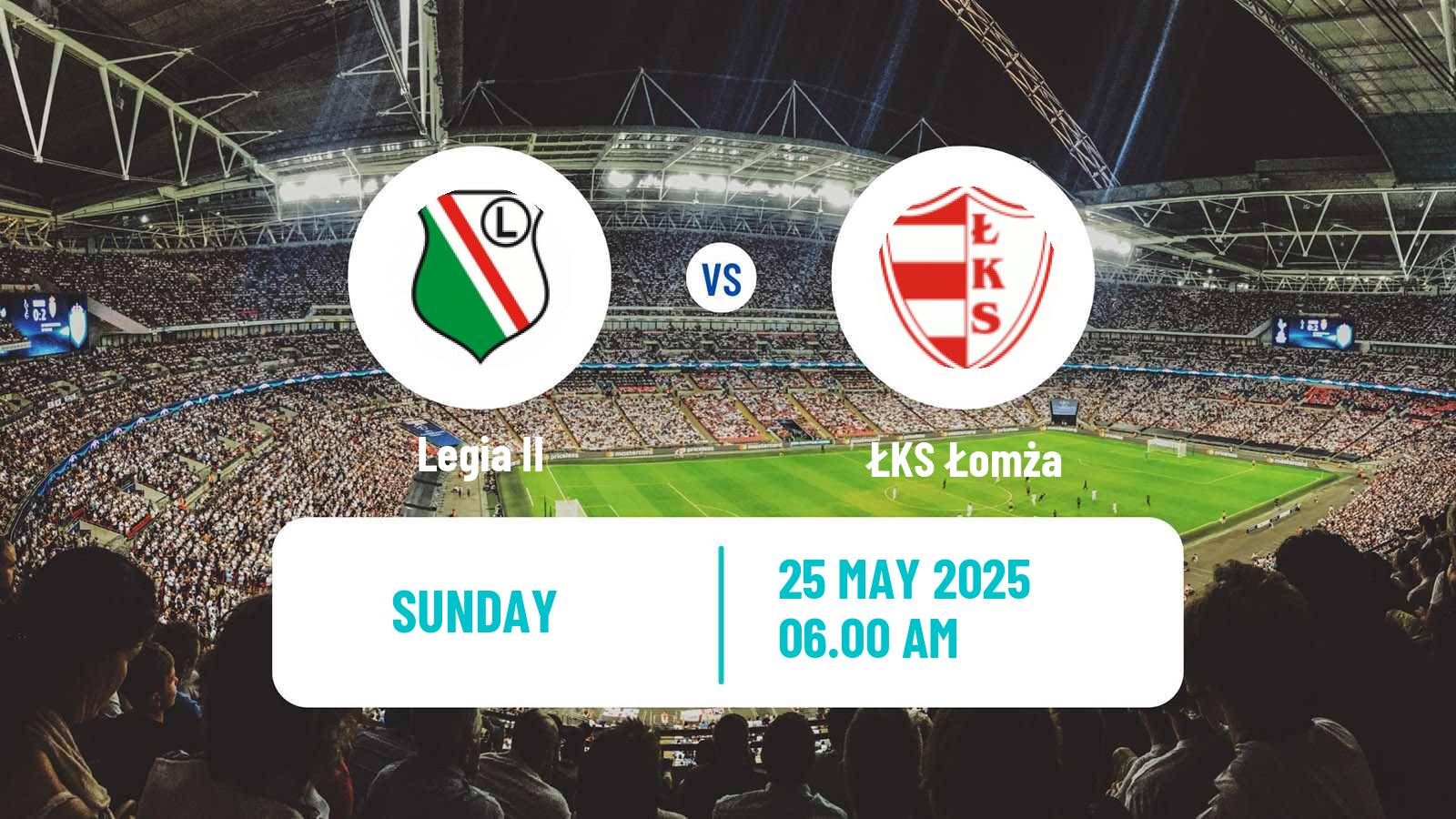 Football Polish Division 3 - Group I Legia II - ŁKS Łomża