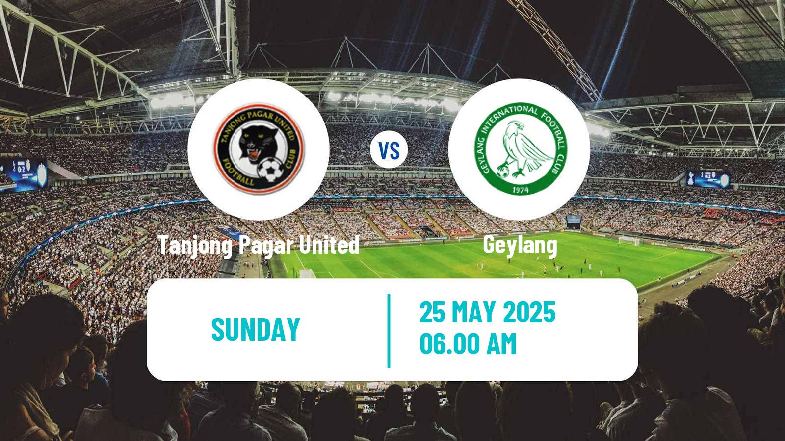 Soccer Singapore Premier League Tanjong Pagar United - Geylang
