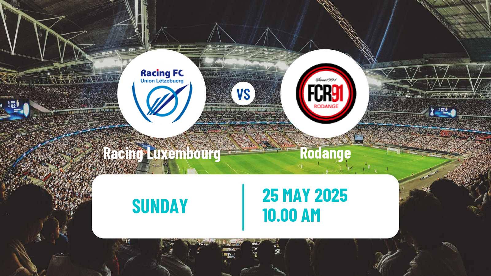 Soccer Luxembourg National Division Racing Luxembourg - Rodange