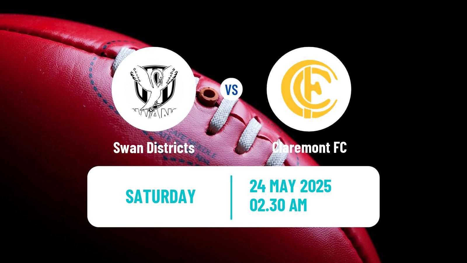 Aussie rules WAFL Swan Districts - Claremont