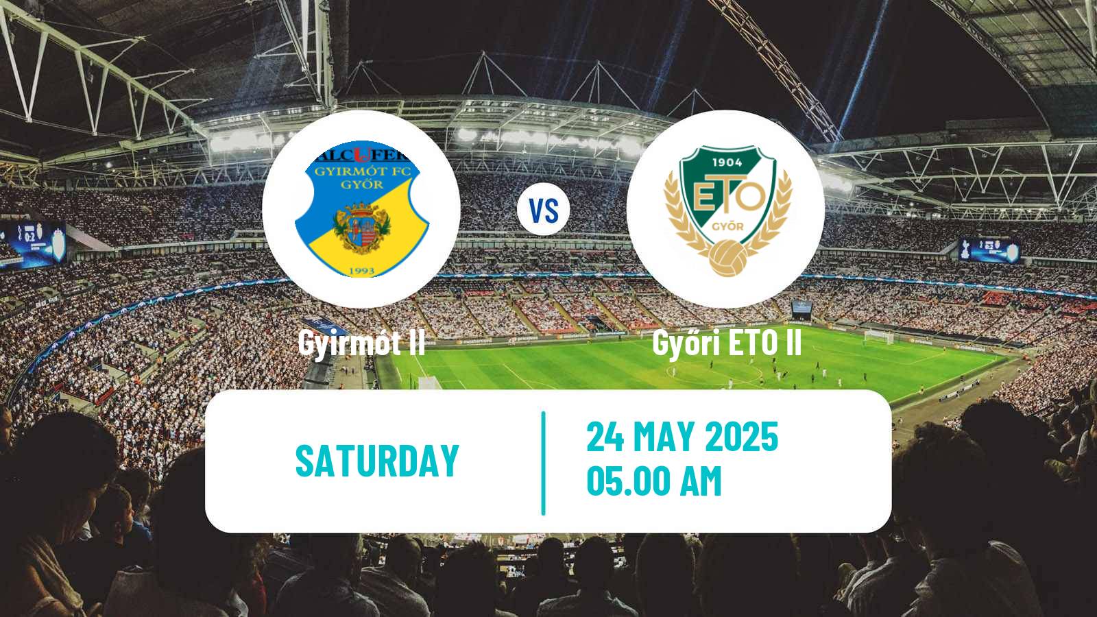 Soccer Hungarian NB III Northwest Gyirmót II - Győri ETO II