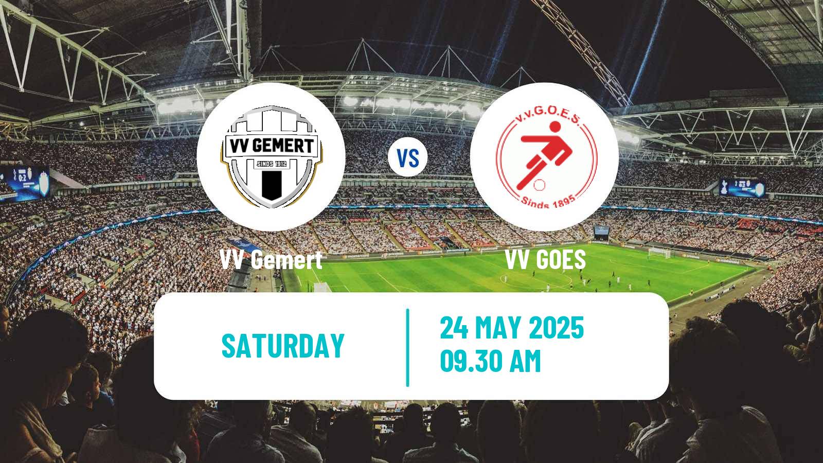 Soccer Dutch Derde Divisie Gemert - GOES