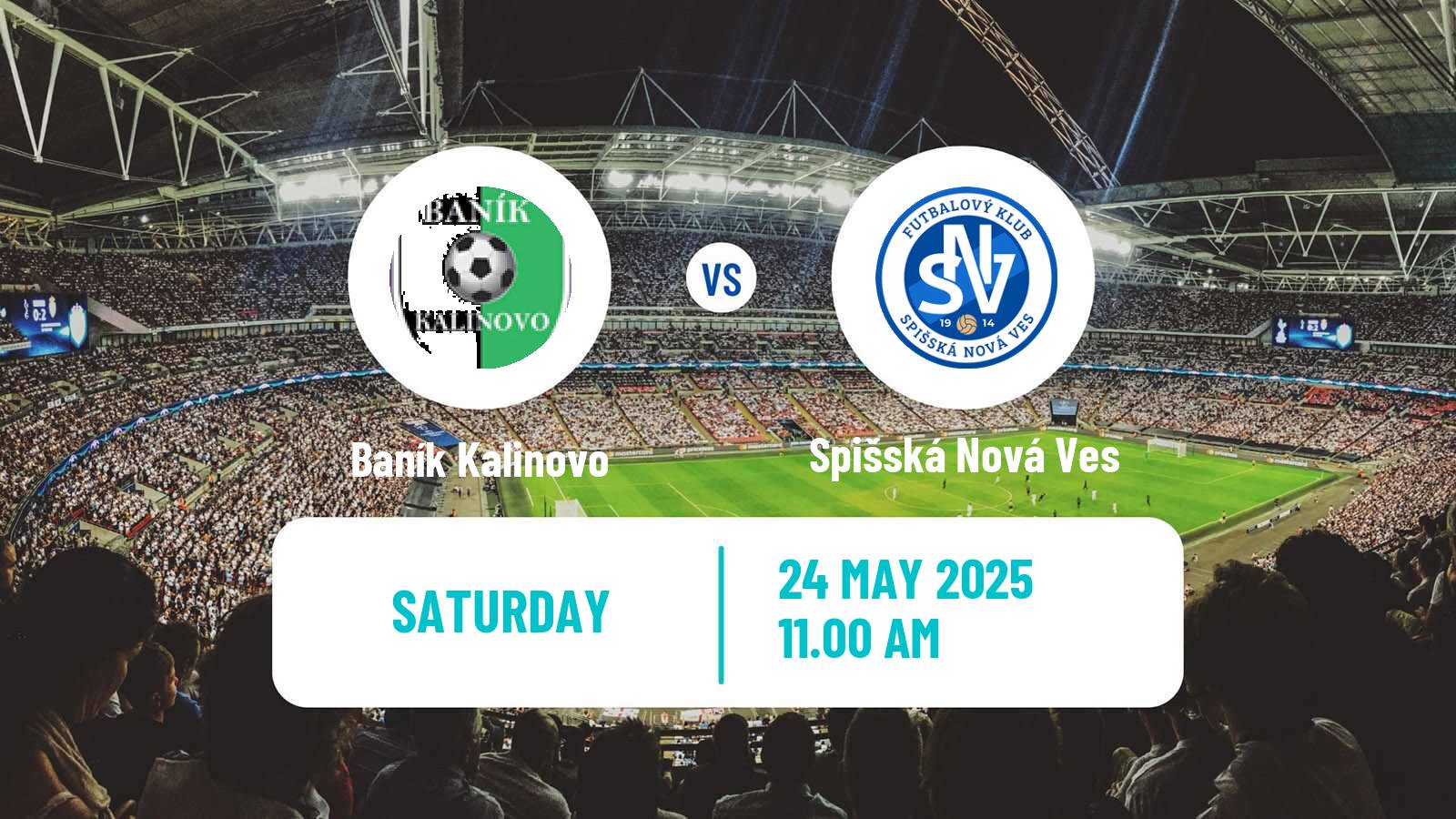Soccer Slovak 3 Liga East Baník Kalinovo - Spišská Nová Ves