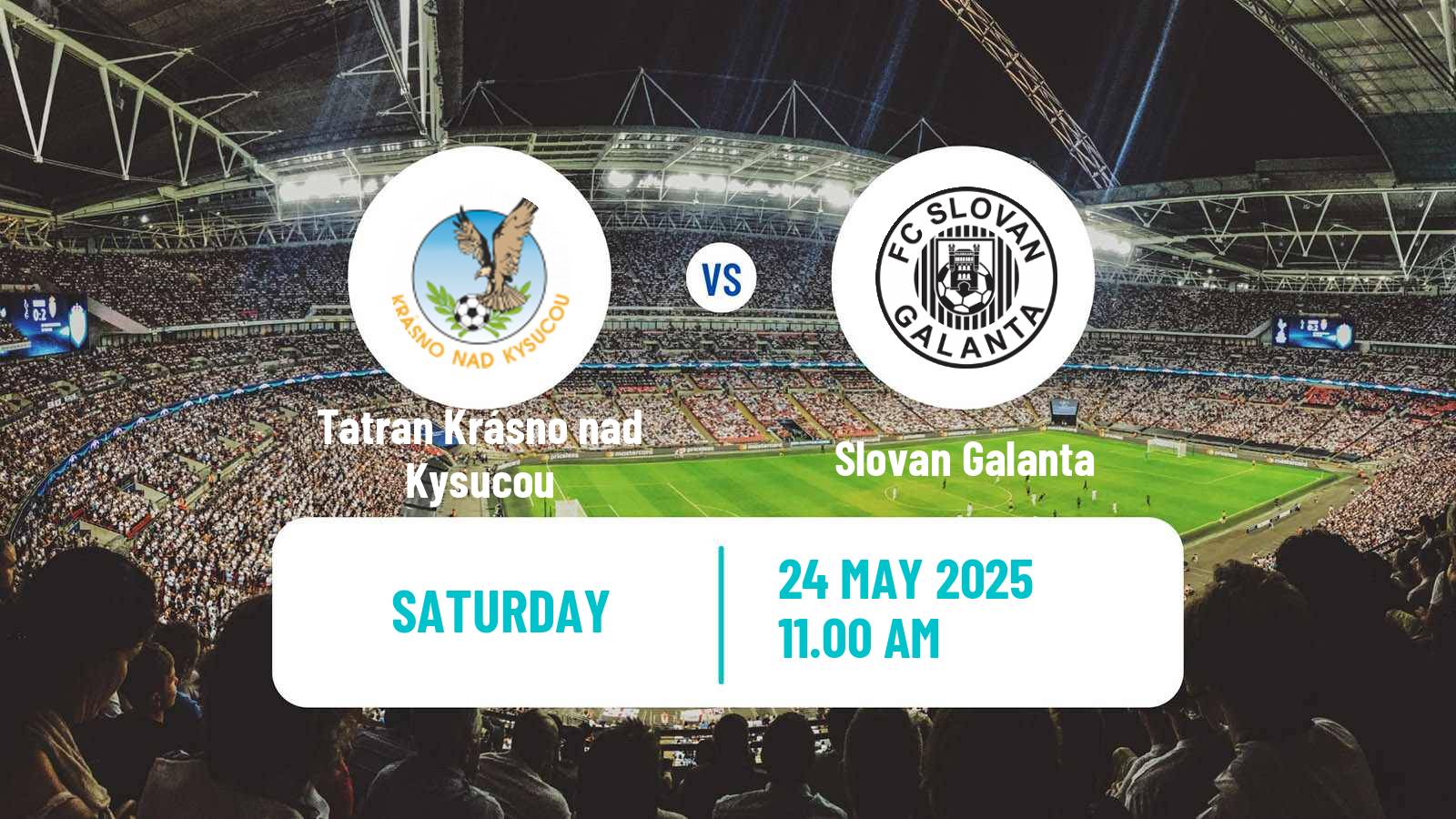 Soccer Slovak 3 Liga West Tatran Krásno nad Kysucou - Slovan Galanta