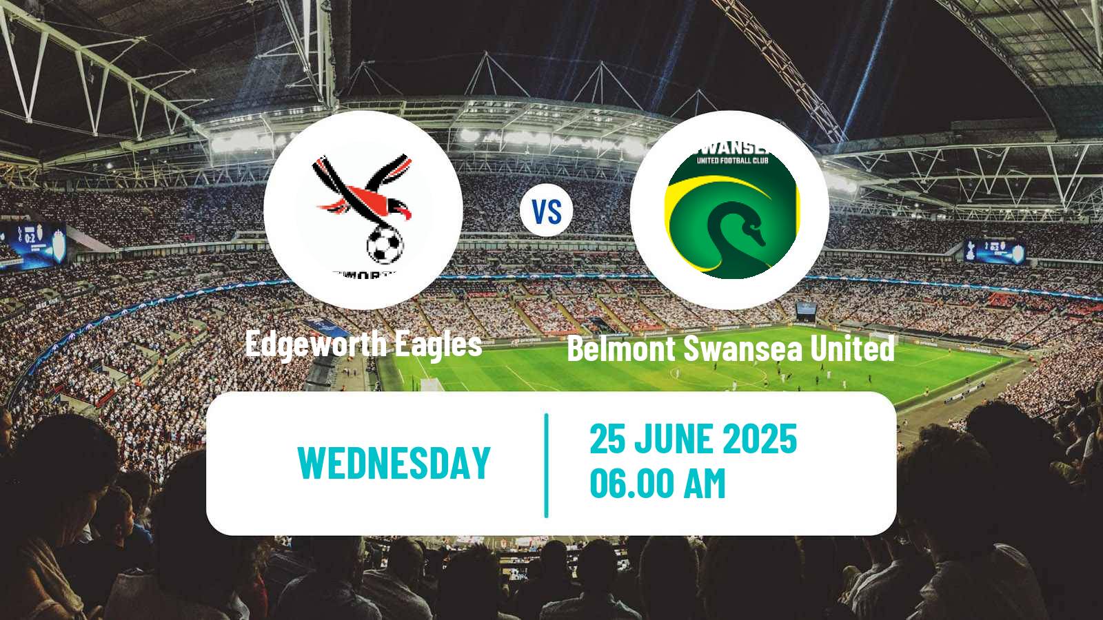 Soccer Australian NPL Northern NSW Edgeworth Eagles - Belmont Swansea United