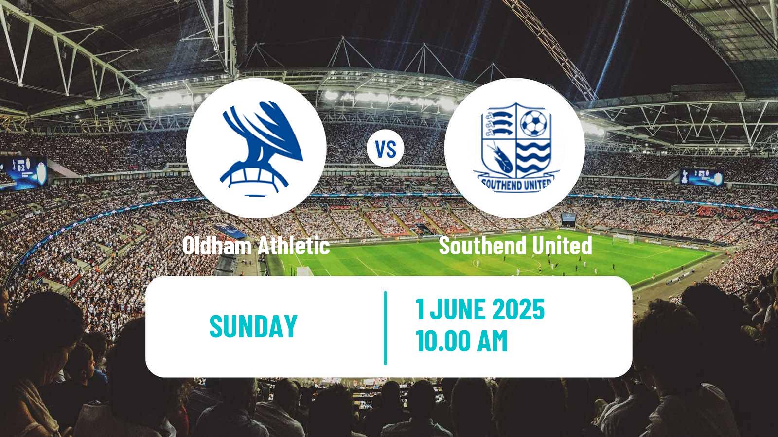 Soccer English National League Oldham Athletic - Southend United