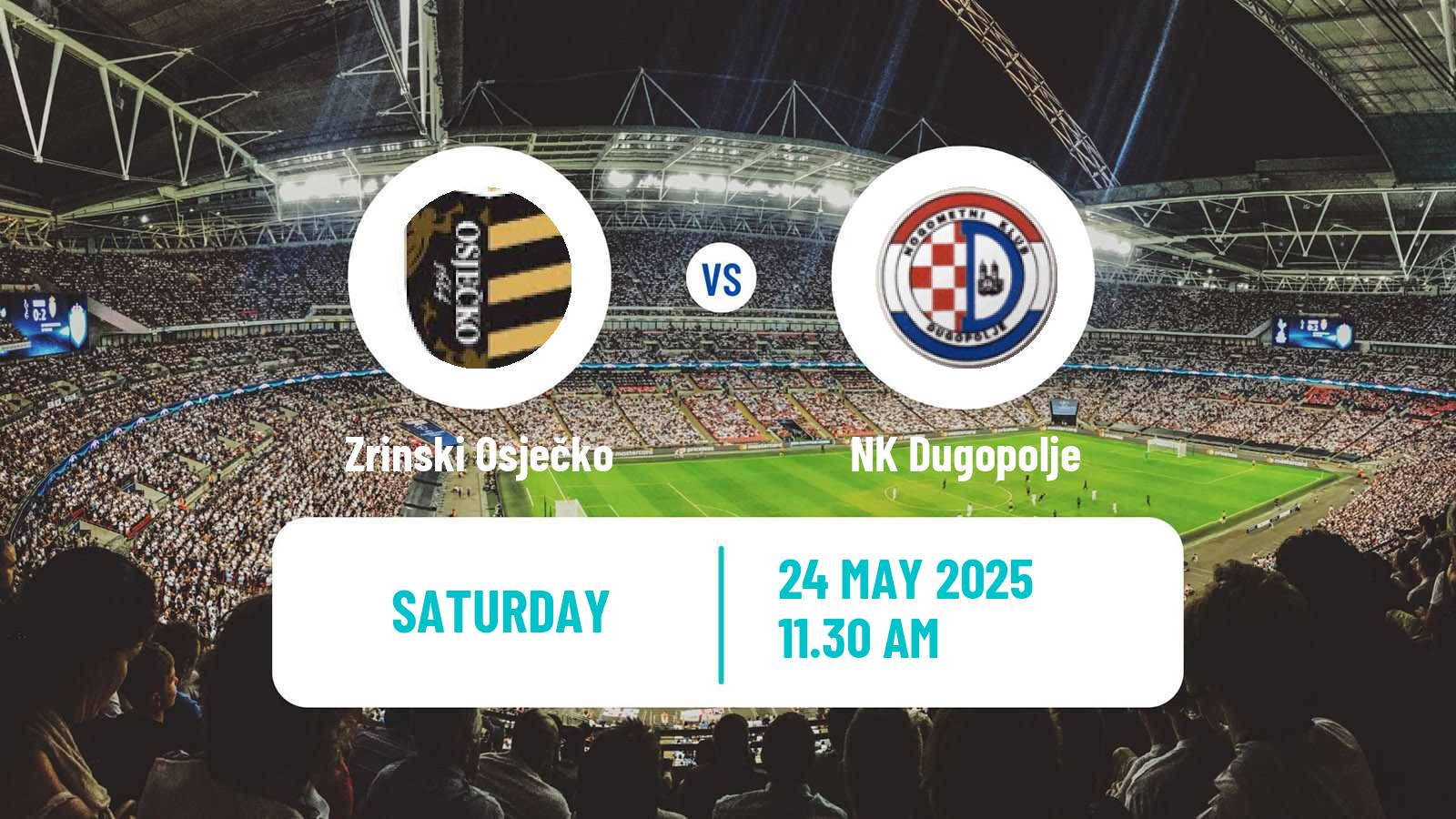 Soccer Croatian Prva NL Zrinski Osječko - Dugopolje