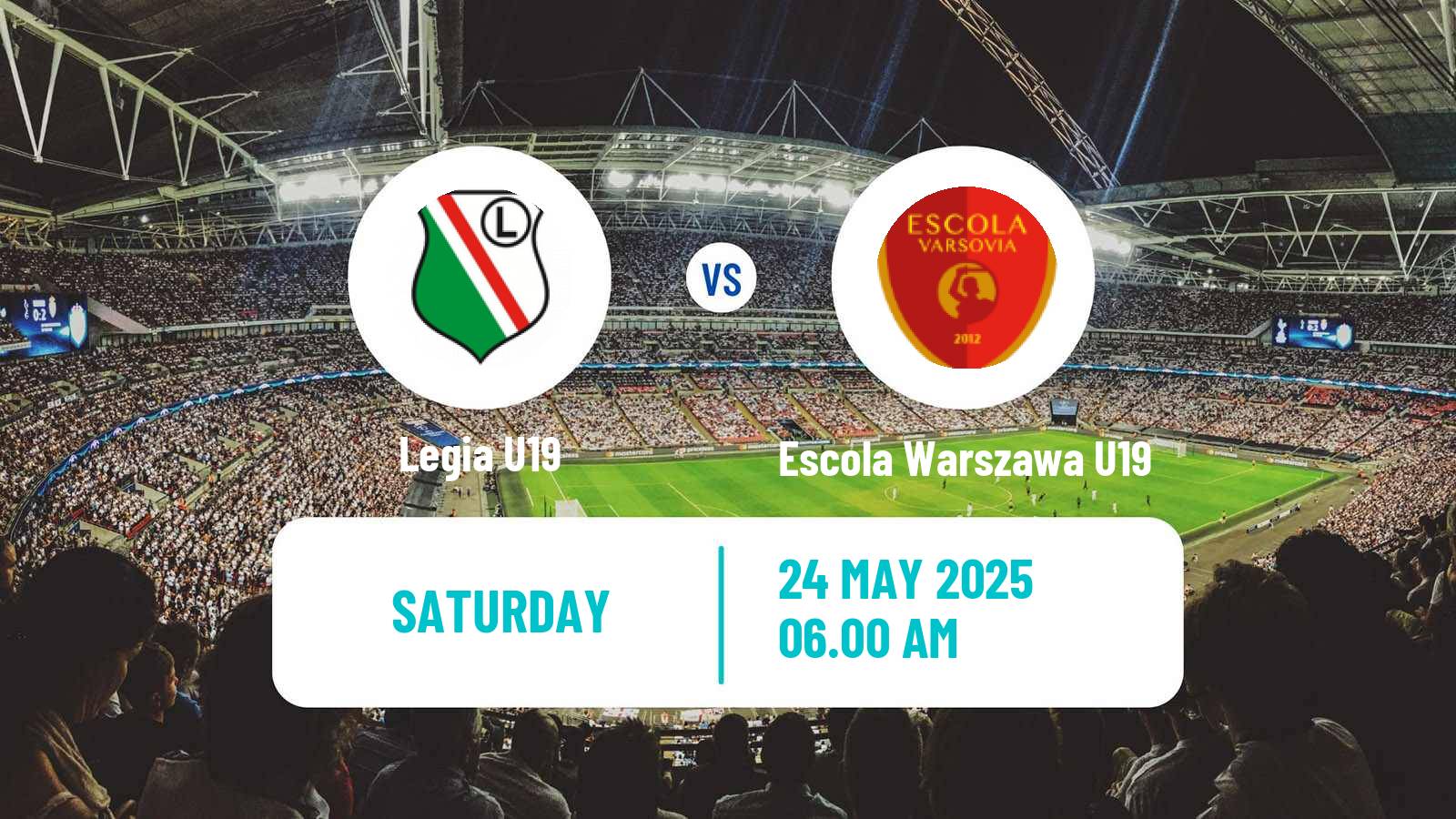Soccer Polish Central Youth League Legia U19 - Escola Warszawa U19