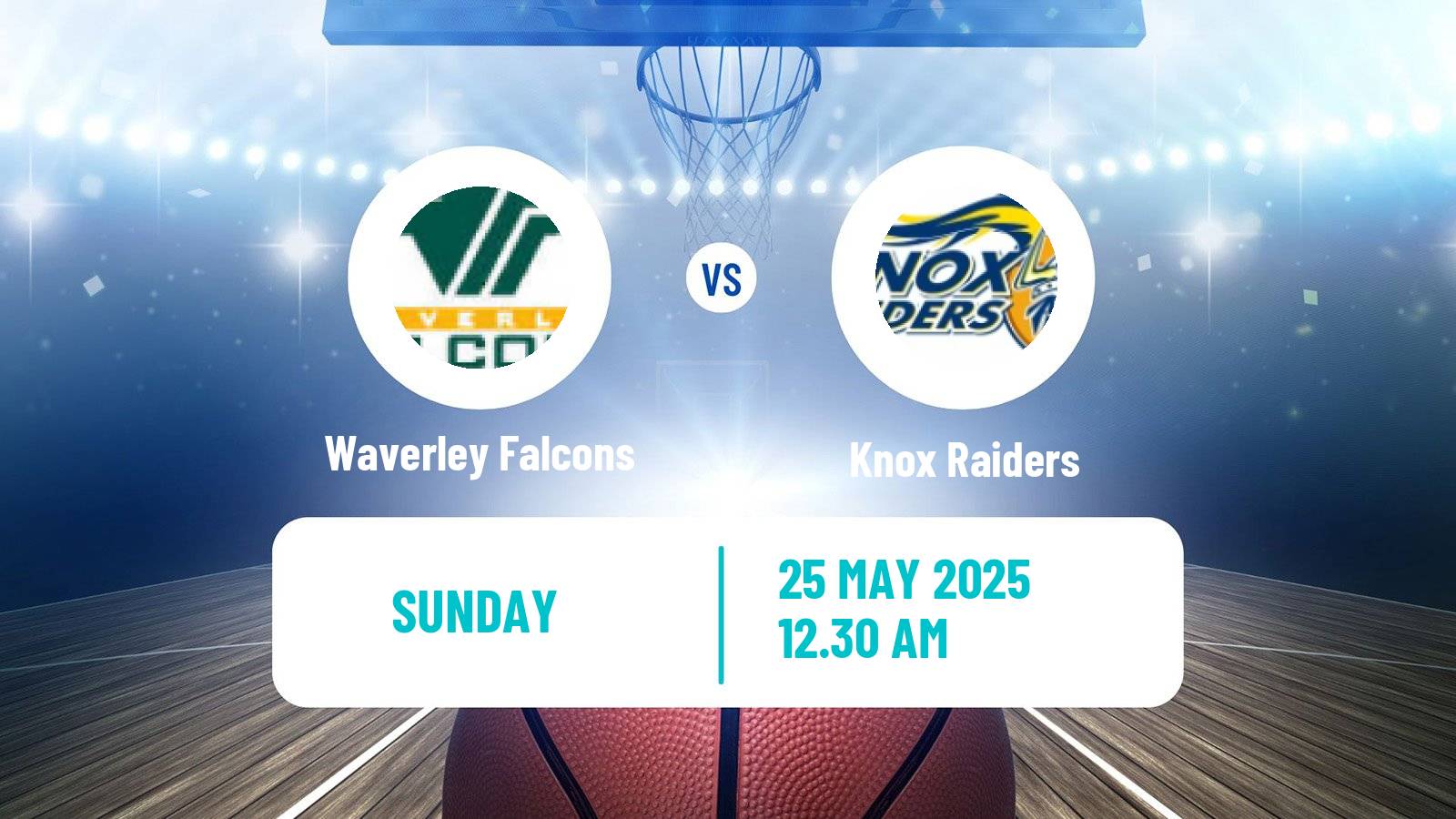 Basketball Australian NBL1 South Waverley Falcons - Knox Raiders