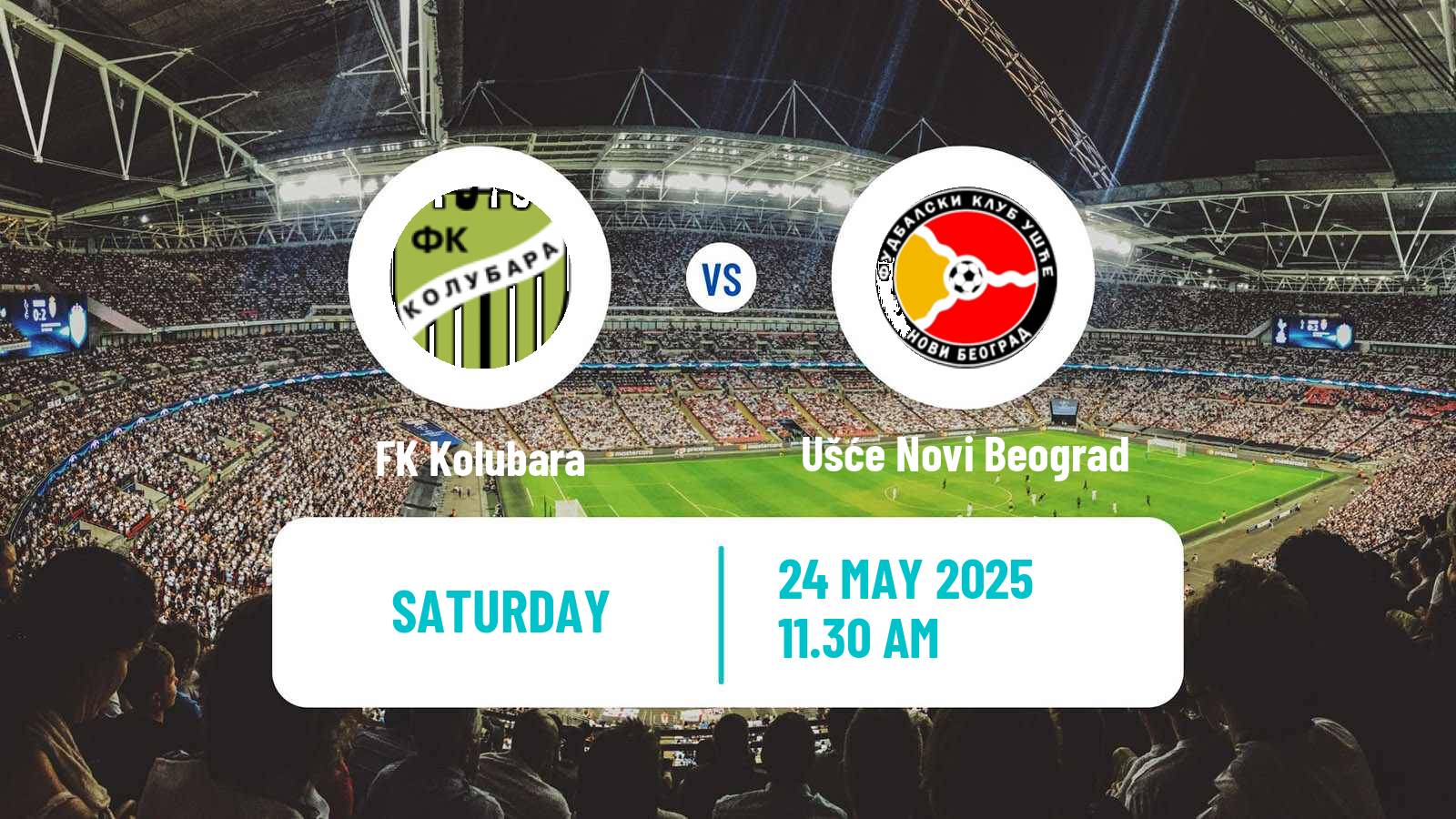 Football Serbian Srpska Liga - Belgrade Kolubara - Ušće Novi Beograd