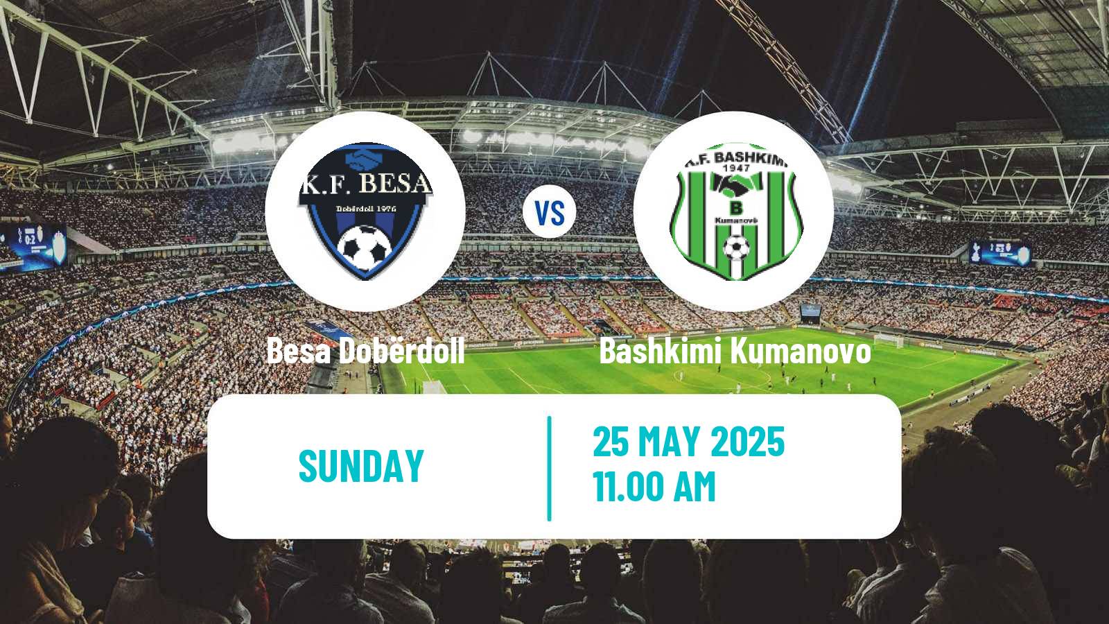 Soccer North Macedonian 1 MFL Besa Dobërdoll - Bashkimi Kumanovo