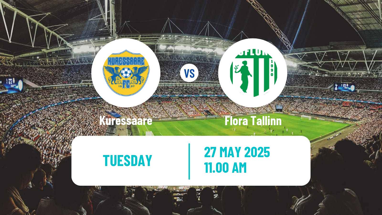 Soccer Estonian Meistriliiga Kuressaare - Flora Tallinn
