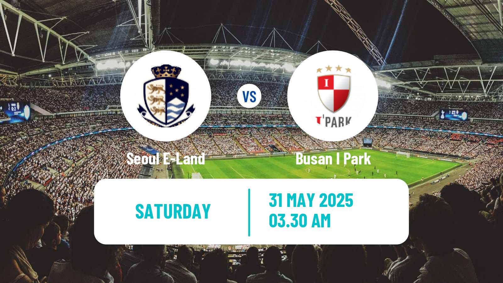 Soccer South Korean K-League 2 Seoul E-Land - Busan I Park