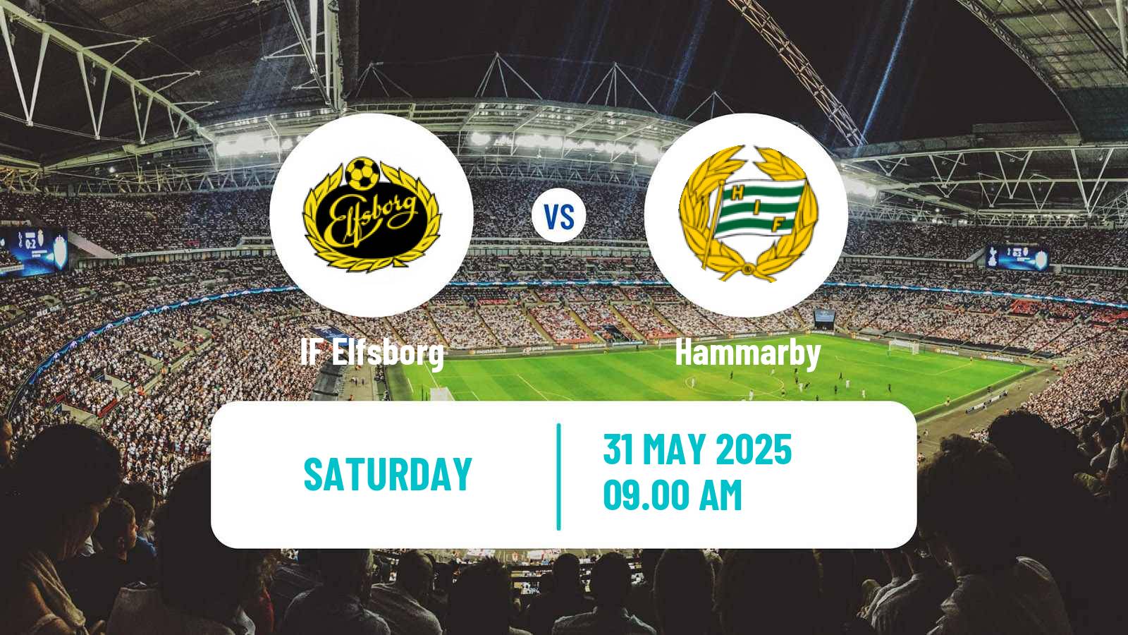 Soccer Swedish Allsvenskan Elfsborg - Hammarby