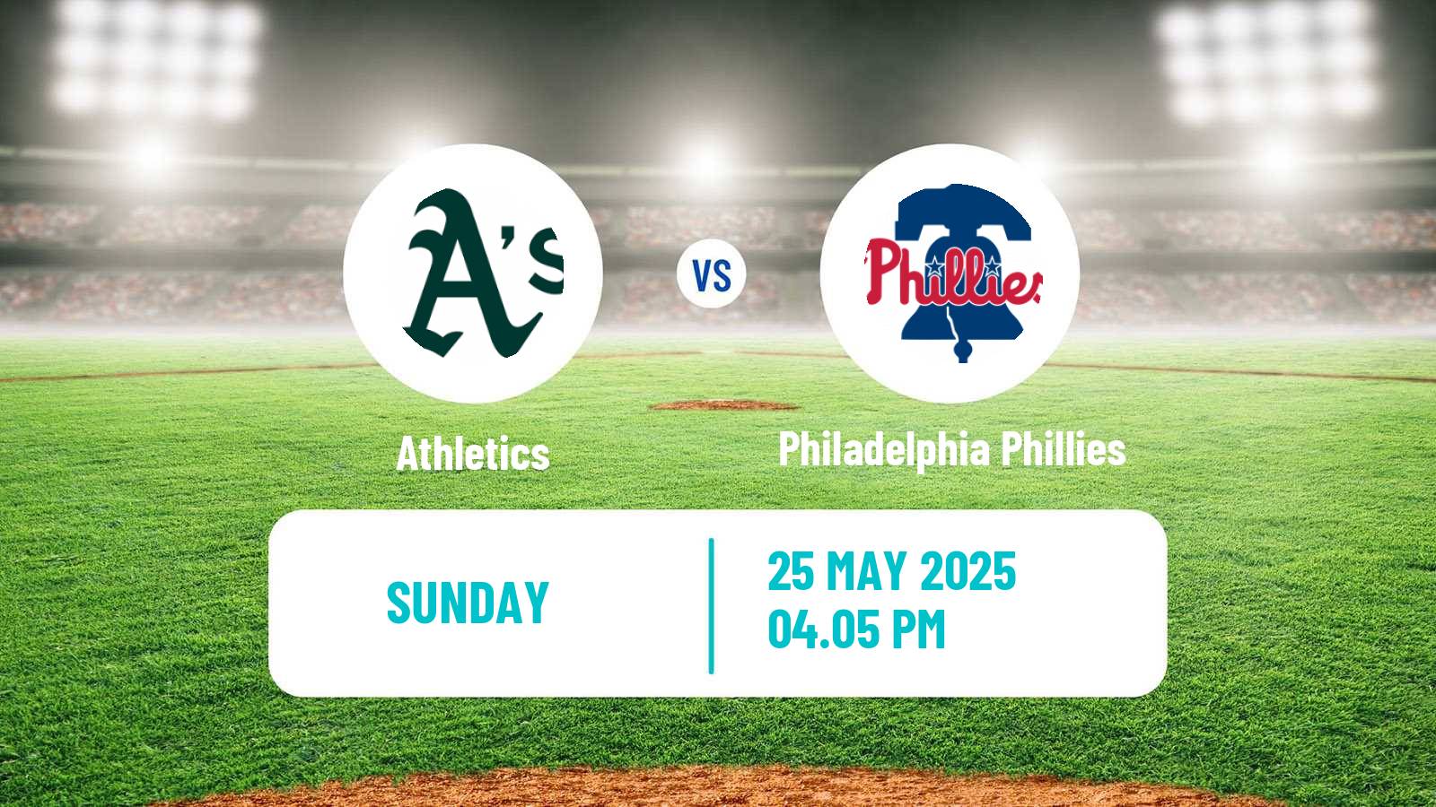 Baseball MLB Athletics - Philadelphia Phillies