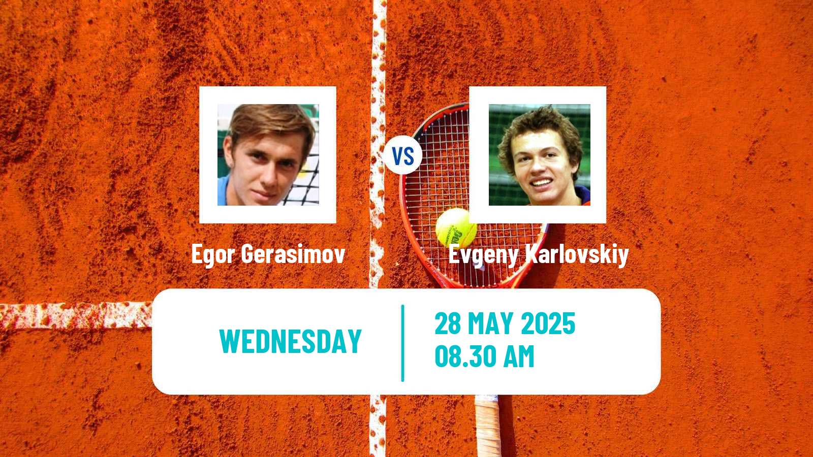 Tennis Chisinau Challenger Men Egor Gerasimov - Evgeny Karlovskiy