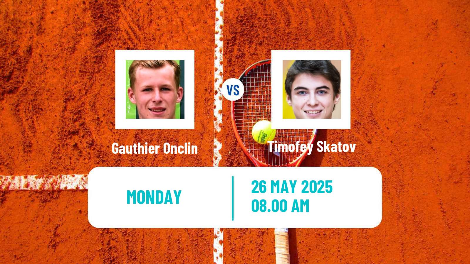 Tennis Vicenza Challenger Men Gauthier Onclin - Timofey Skatov