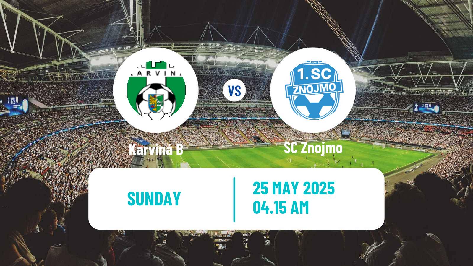 Soccer Czech MSFL Karviná B - Znojmo