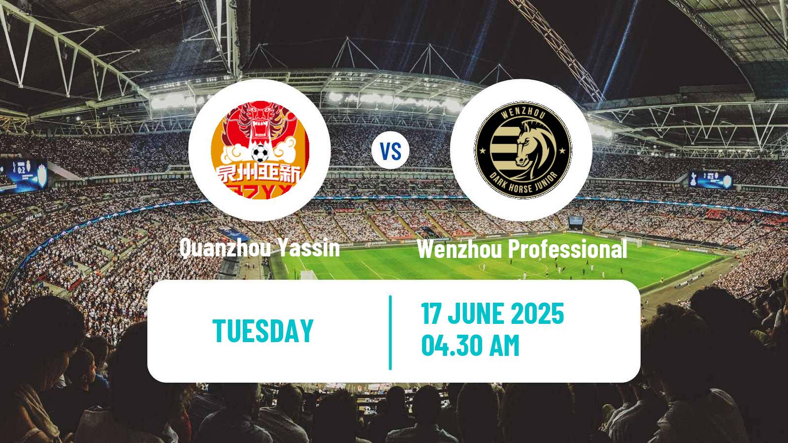 Soccer Chinese Yi League Quanzhou Yassin - Wenzhou Professional