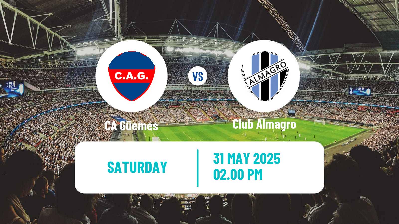 Football Argentinian Primera Nacional Güemes - Club Almagro