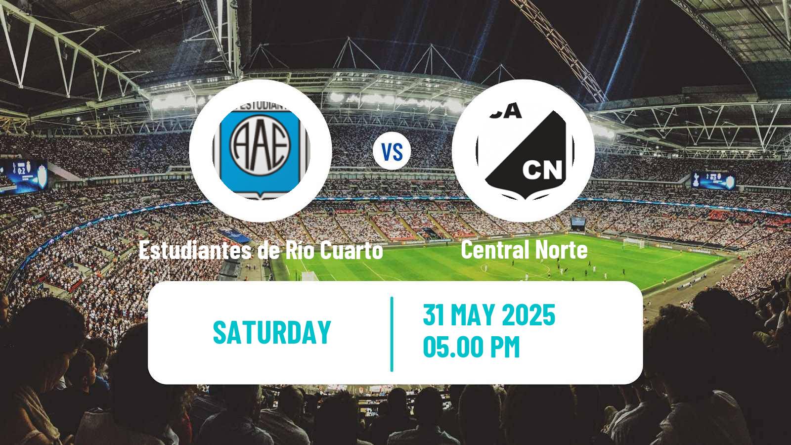 Football Argentinian Primera Nacional Estudiantes de Río Cuarto - Central Norte
