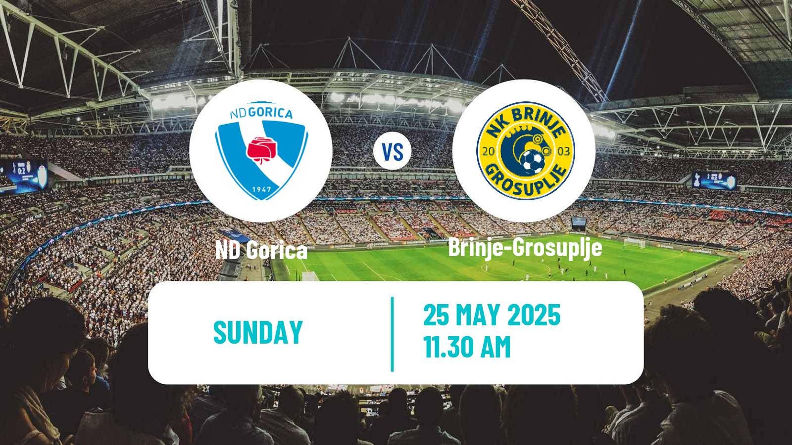 Soccer Slovenian 2 SNL Gorica - Brinje-Grosuplje