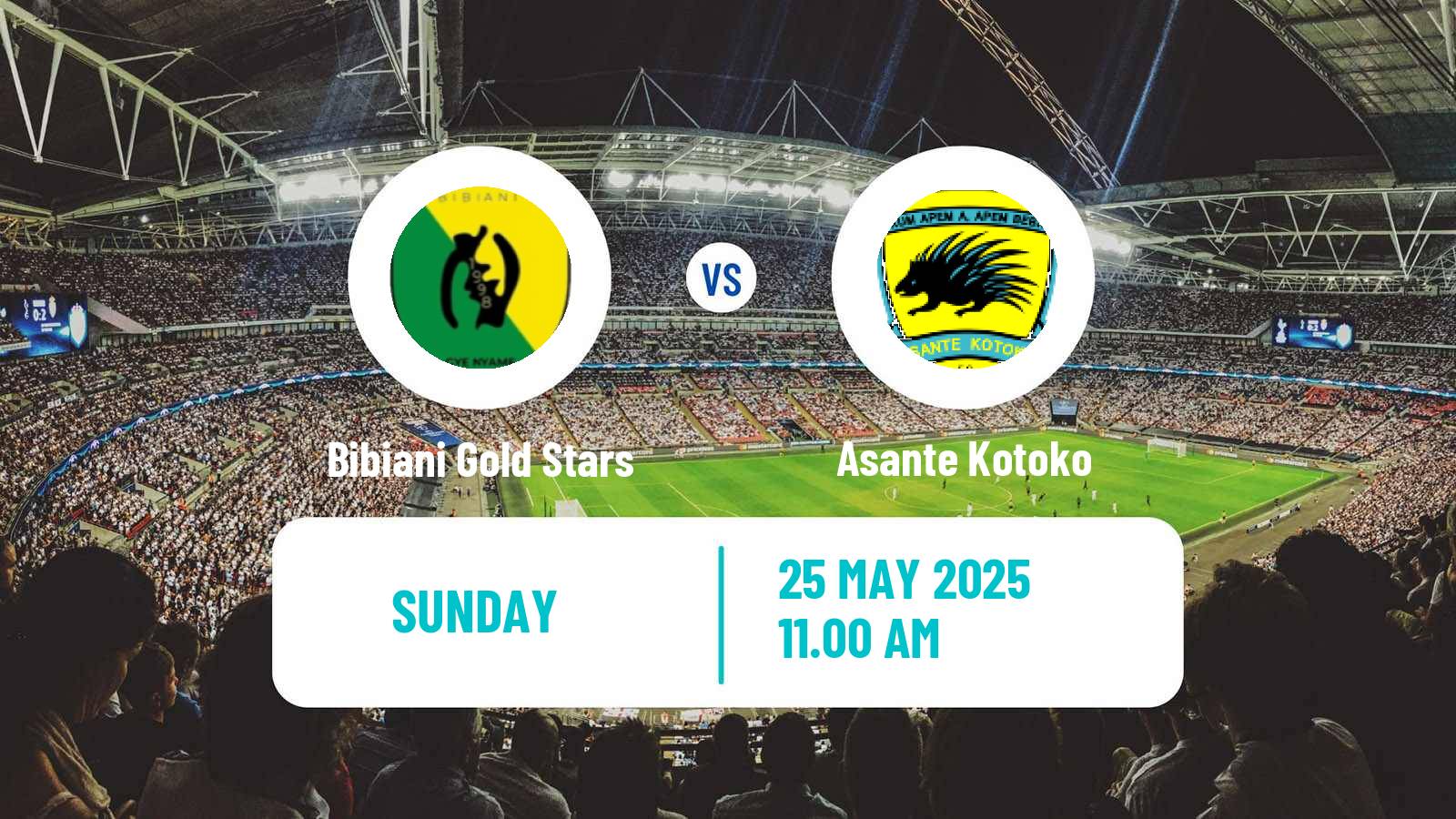 Soccer Ghanaian Premier League Bibiani Gold Stars - Asante Kotoko