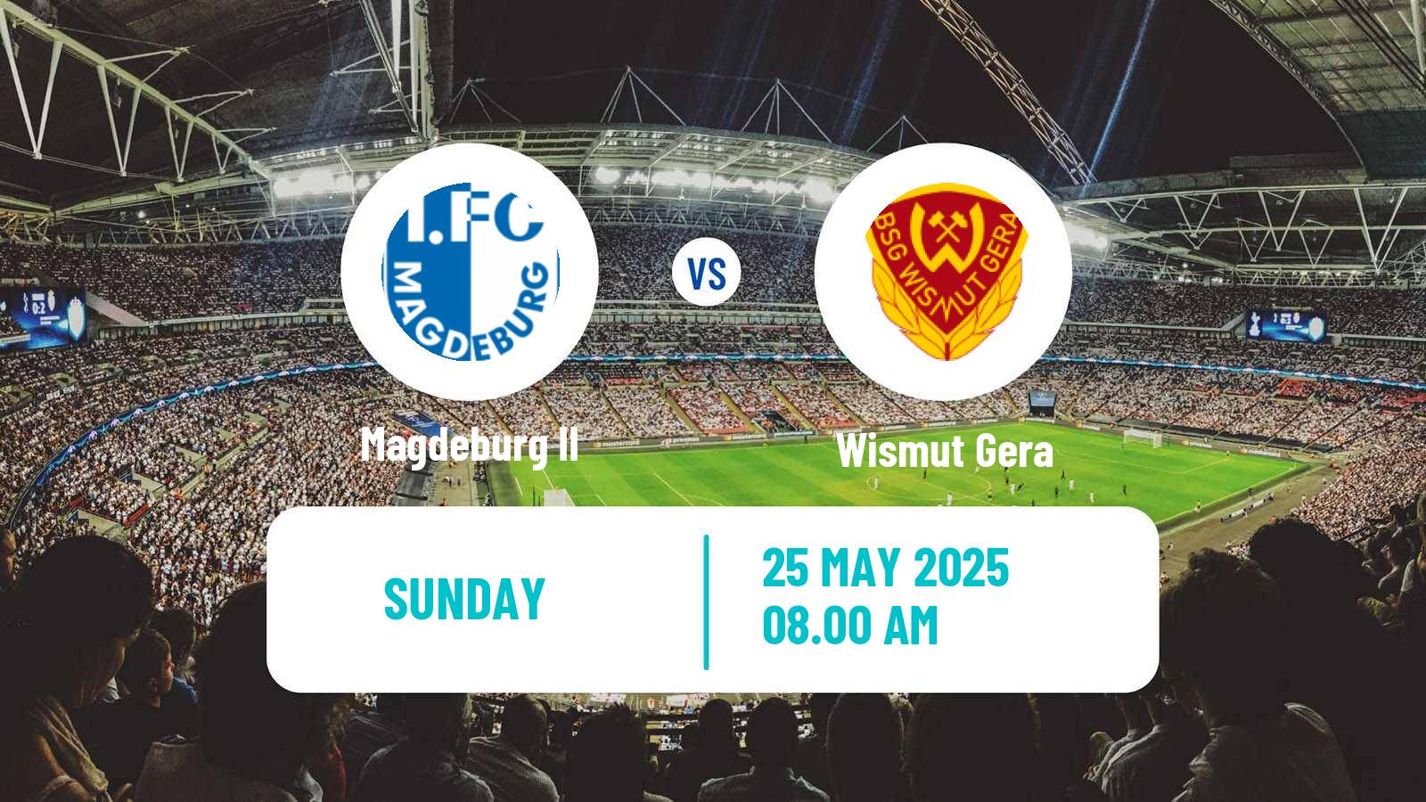 Soccer German Oberliga NOFV- Süd Magdeburg II - Wismut Gera