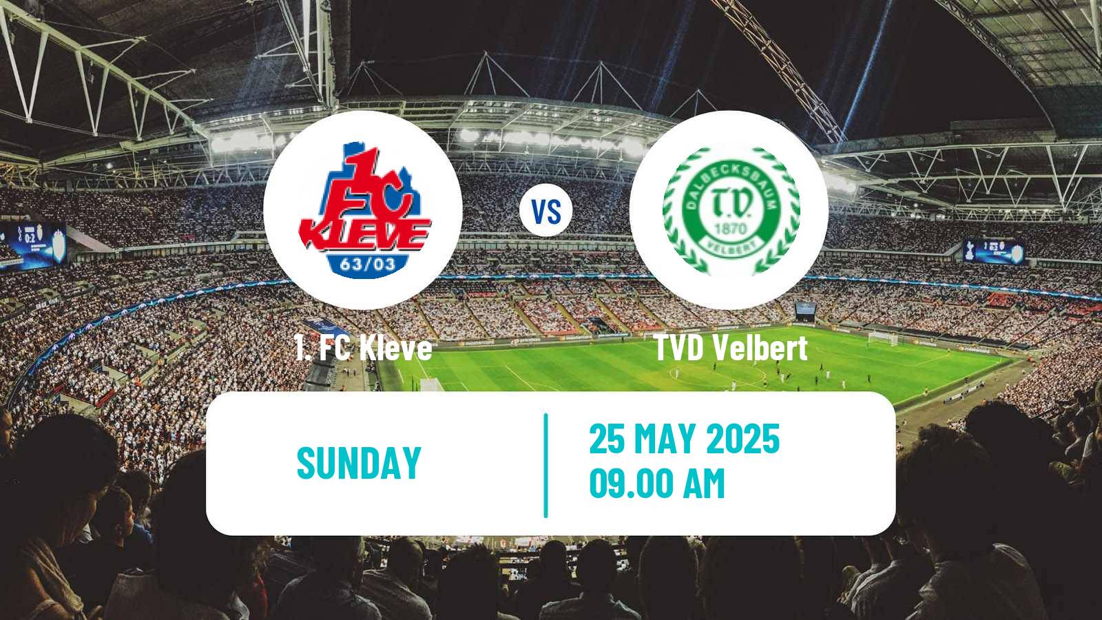 Soccer German Oberliga Niederrhein Kleve - TVD Velbert