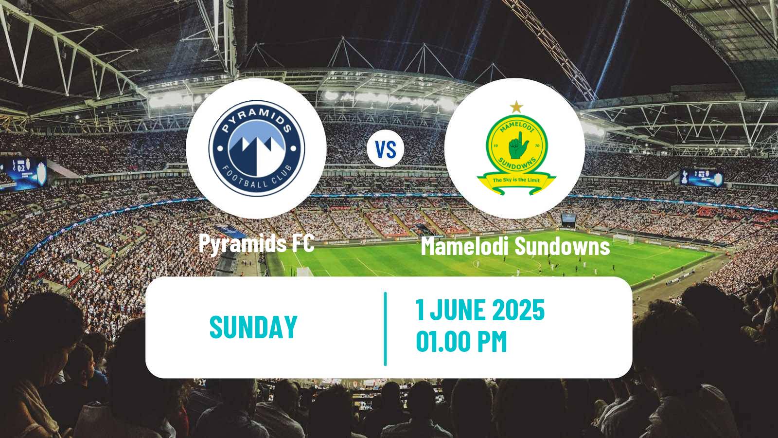 Soccer CAF Champions League Pyramids - Mamelodi Sundowns