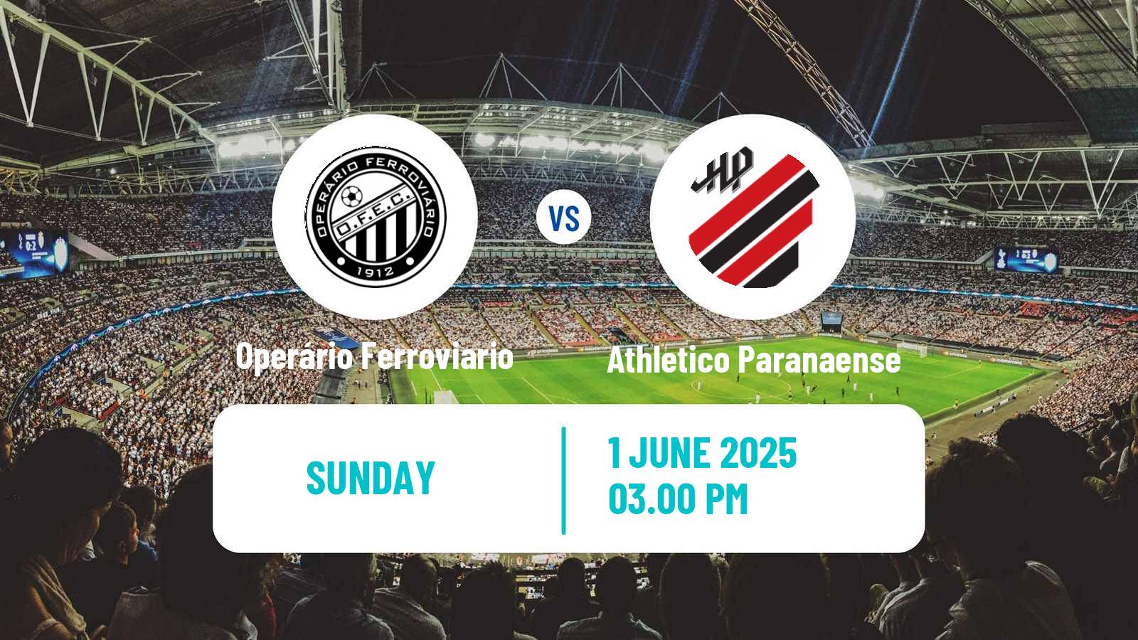 Soccer Brazilian Serie B Operário Ferroviario - Athletico Paranaense